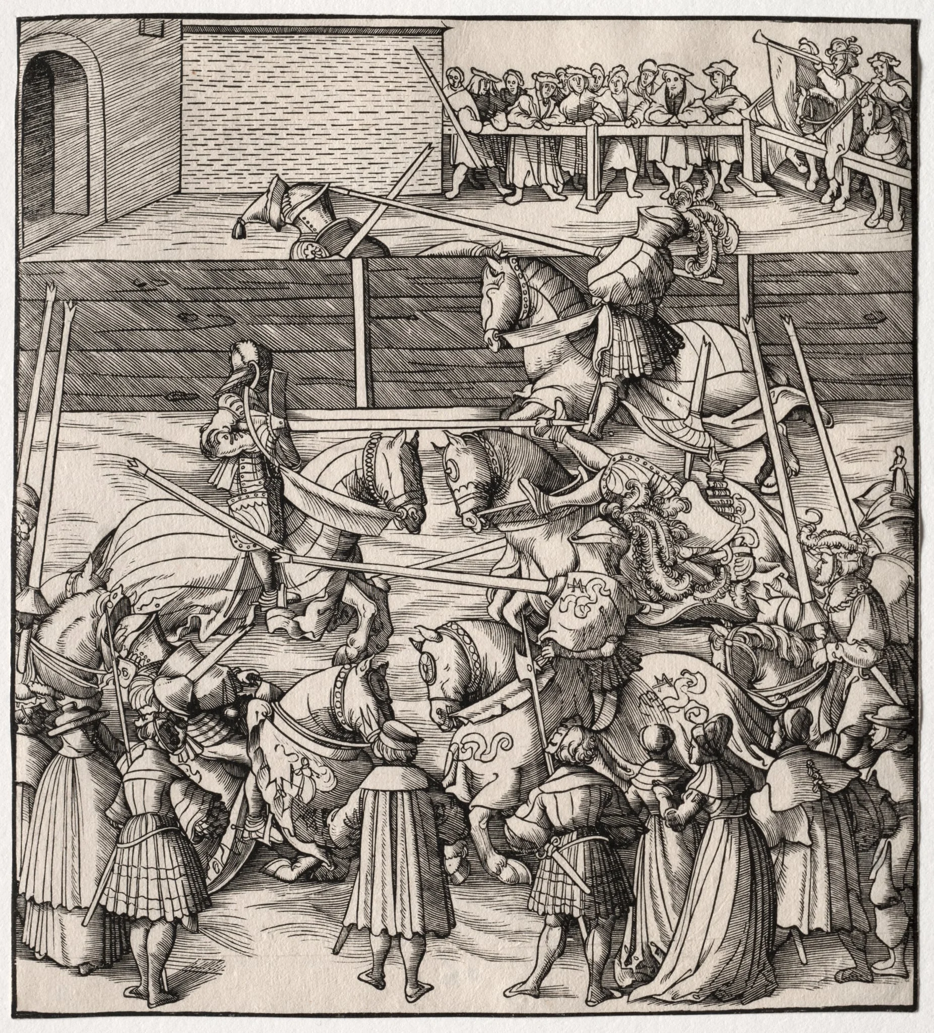 The Art of Jousting and Tilting, detail