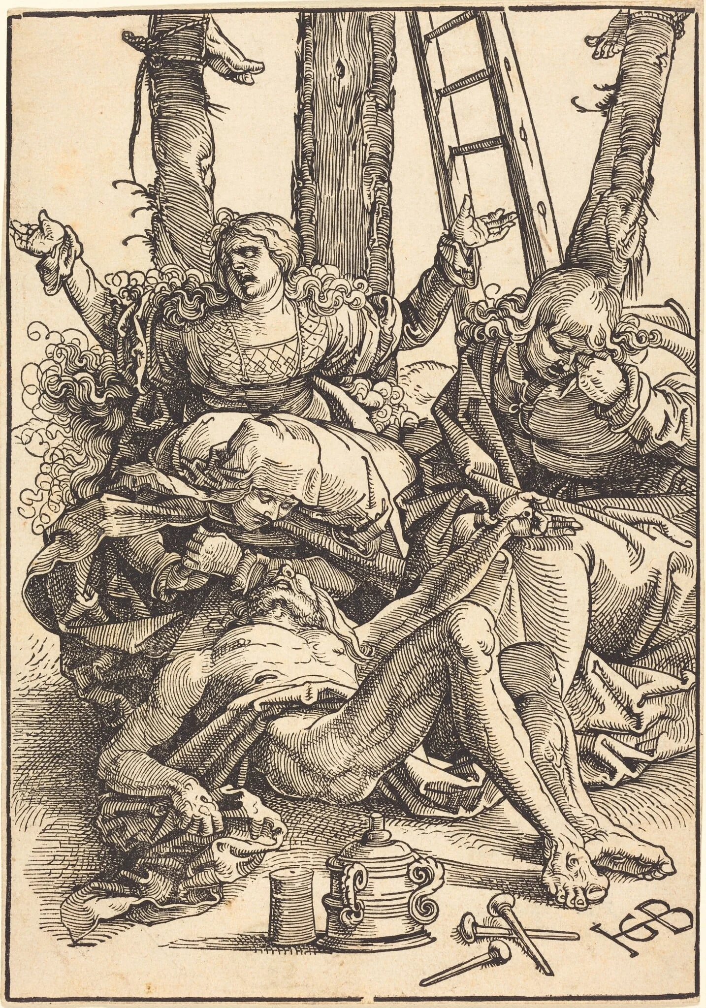Lamentation for Christ, detail