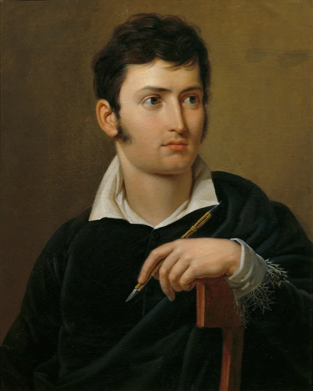 Self-portrait, by Josef Rebell, oil
