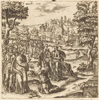 The Children of Zébédée, by Léonard Gaultier, ink, 1578