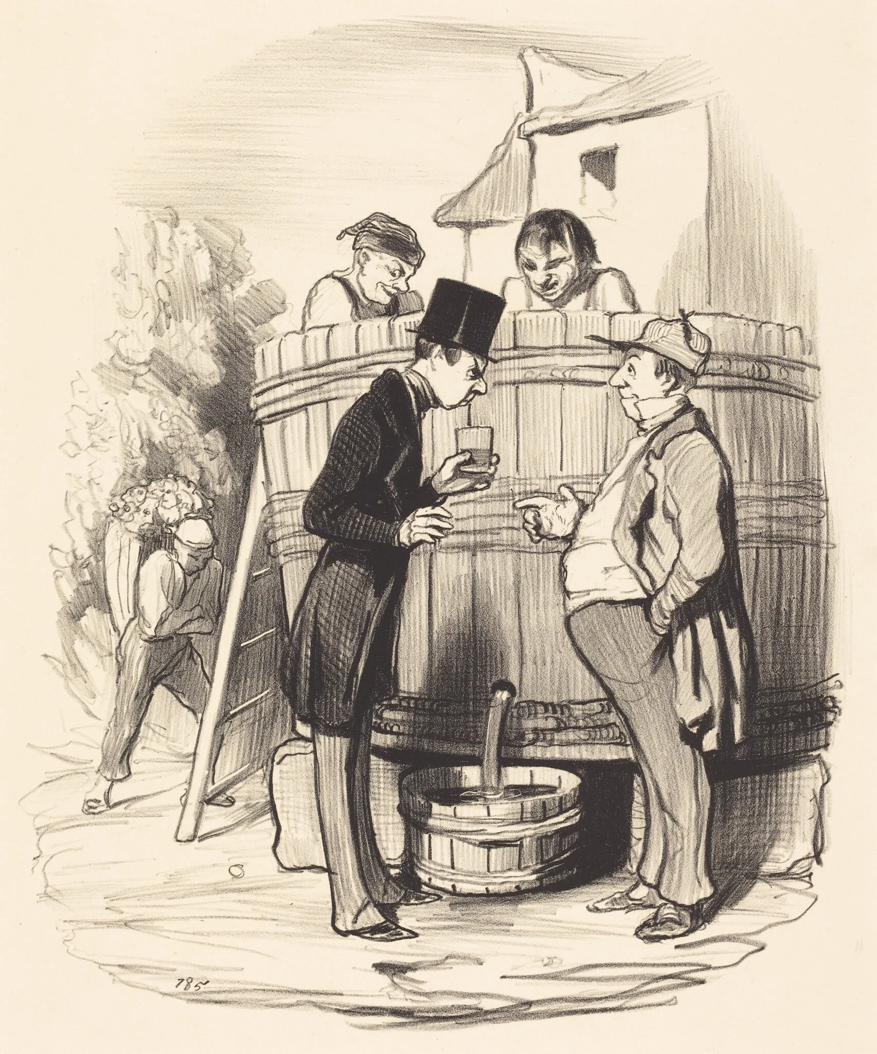 Comment trouvez-vous ce petit vin-la..., detail