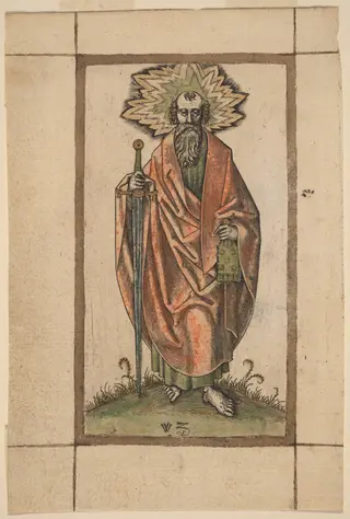 Saint Paul, by Master WZ, ink, 1501