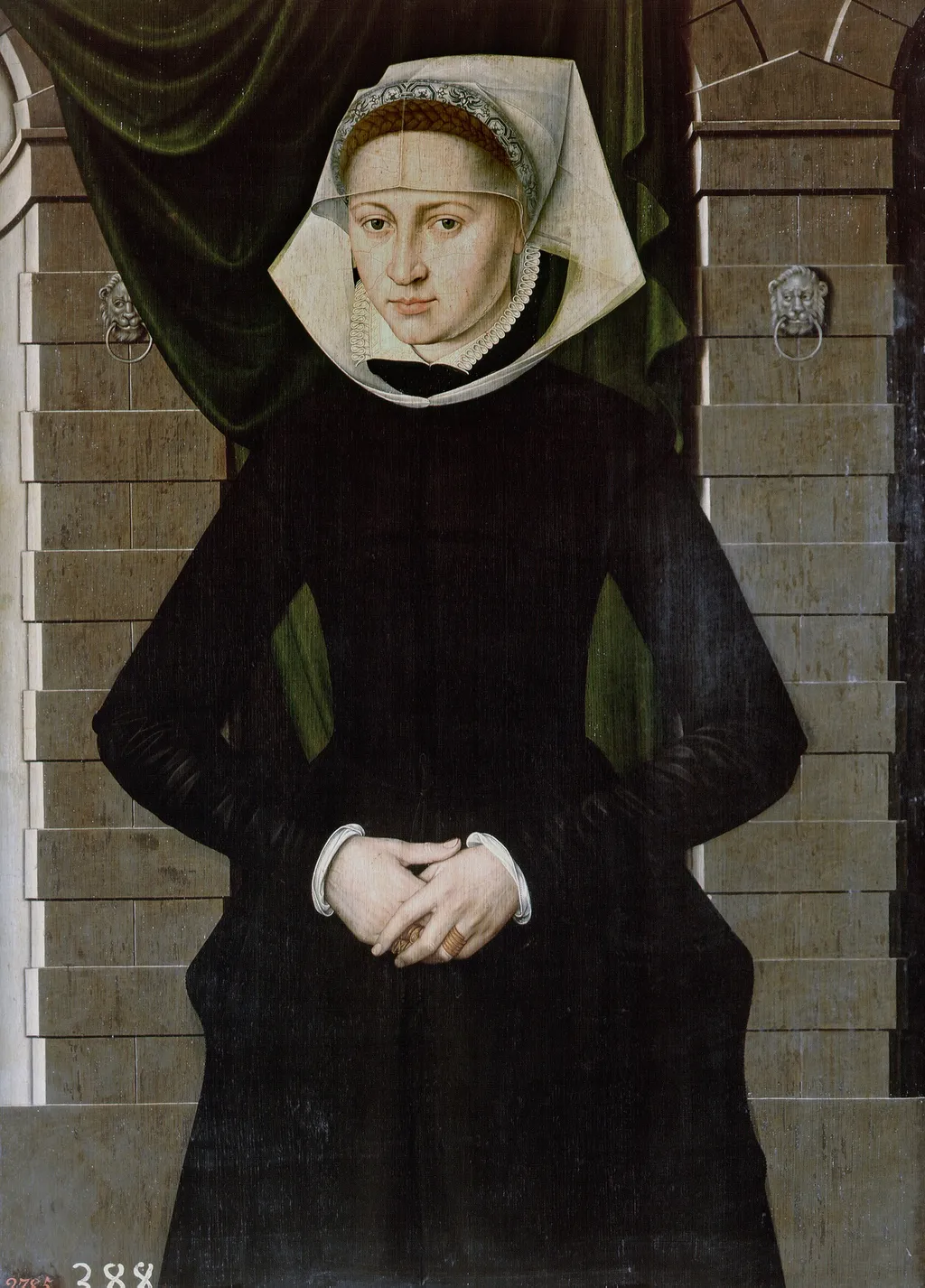 Dama holandesa, by Adriaen van Cronenburg, oil, 1567