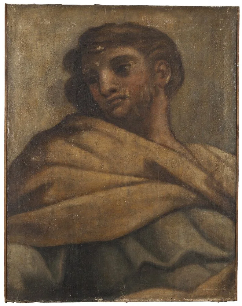 Detail of the vault of the Chapel of the Holy Sacrament in St Peter’s, Rome, cartoon, detail