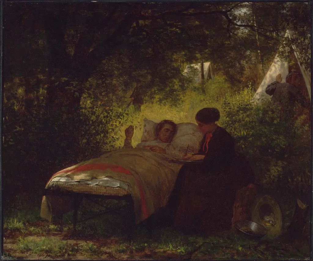 The Field Hospital, by Eastman Johnson, unspecified, 1867