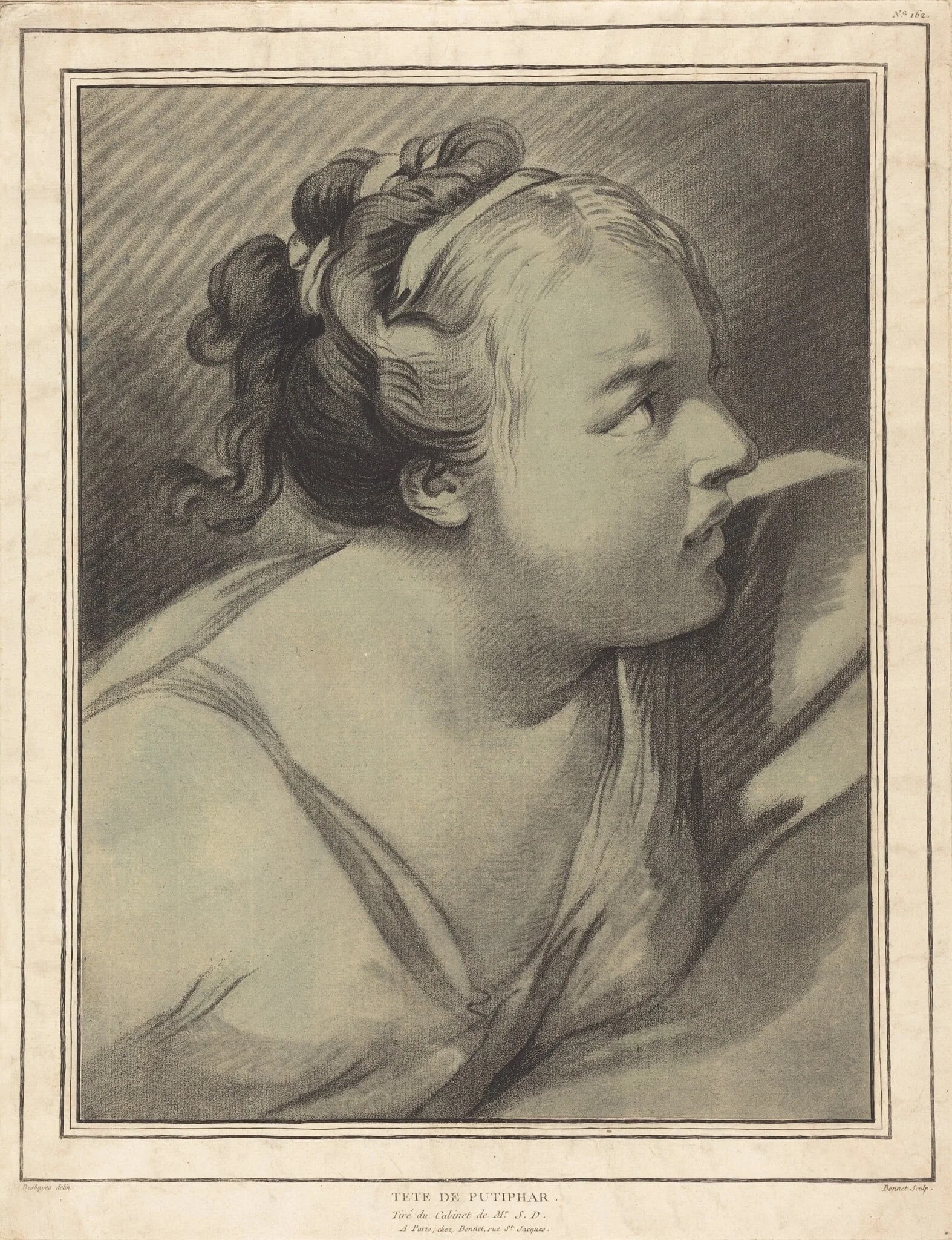 Tête de Putiphar (Potiphar's Wife), detail