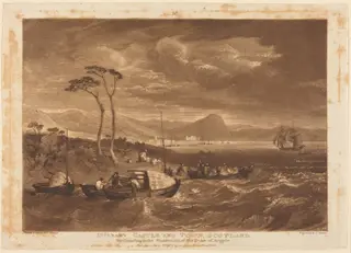 Inverary Castle and Town, by Charles Turner, ink, 1816
