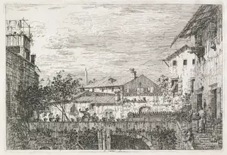 Views:  The Terrace, by Canaletto, 1740