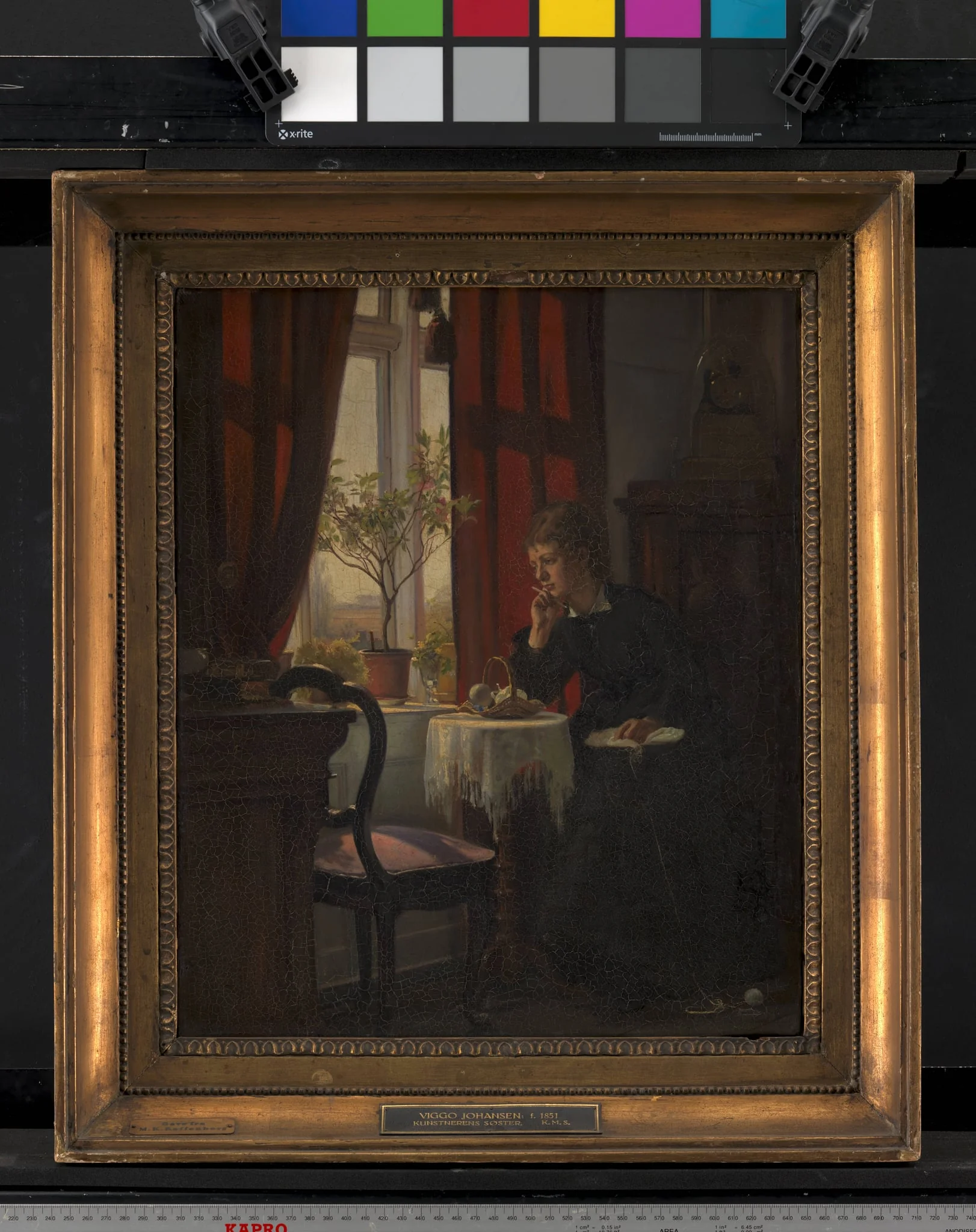 Helga Johansen, kunstnerens søster, detail