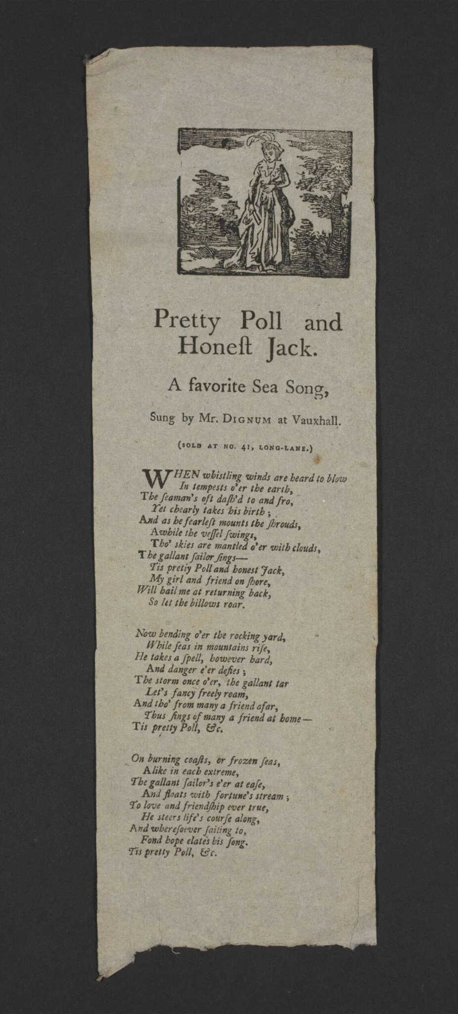 Pretty Poll and Honest Jack, detail