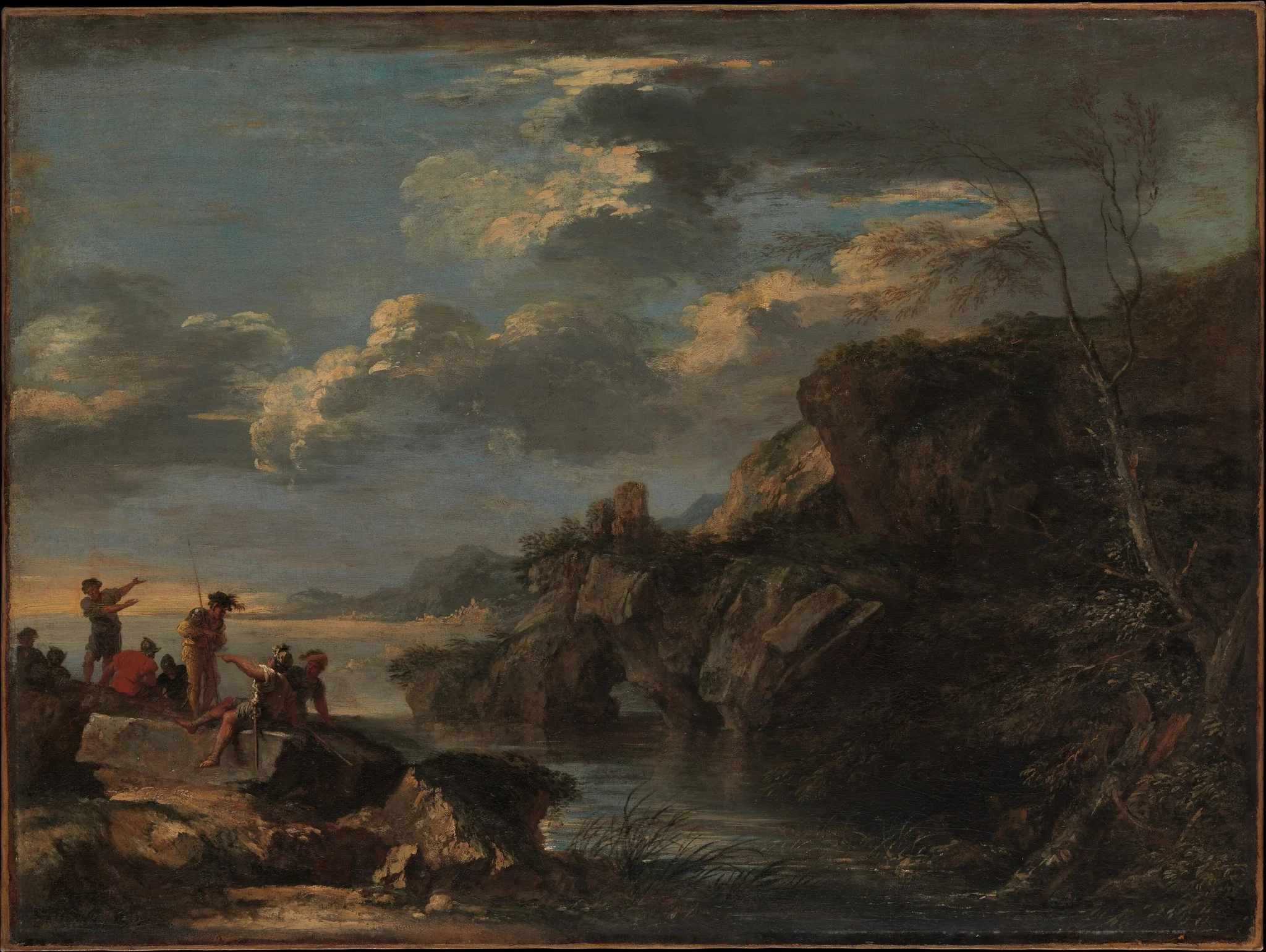 Bandits on a Rocky Coast, detail