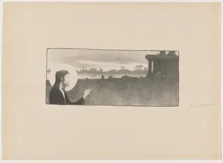 Le doux conquérant, by Maurice Dumont, ink, 1895