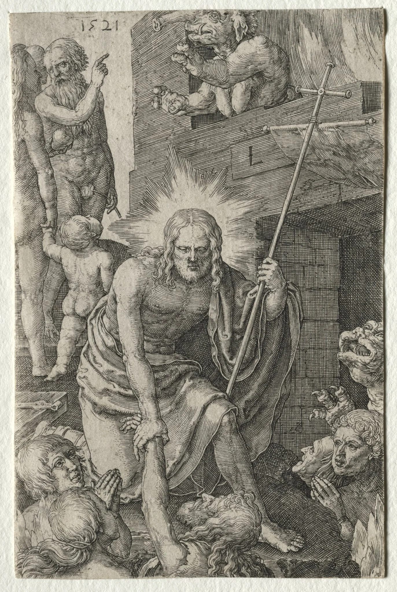 The Passion: Descent into Limbo, detail