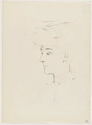 Etude, by Antonio de la Gandara, ink, 1895