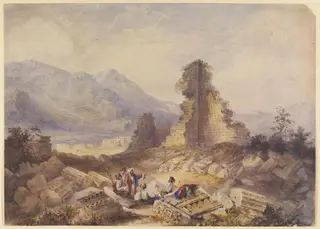 Ephesus (Ruins of the Temple of Diana), by William Page, watercolor, 1834