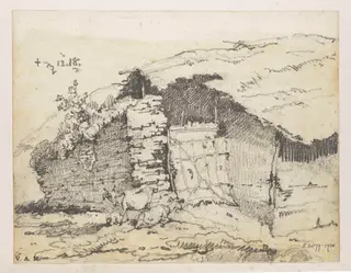 A Bengal village hut, by George Chinnery, 12