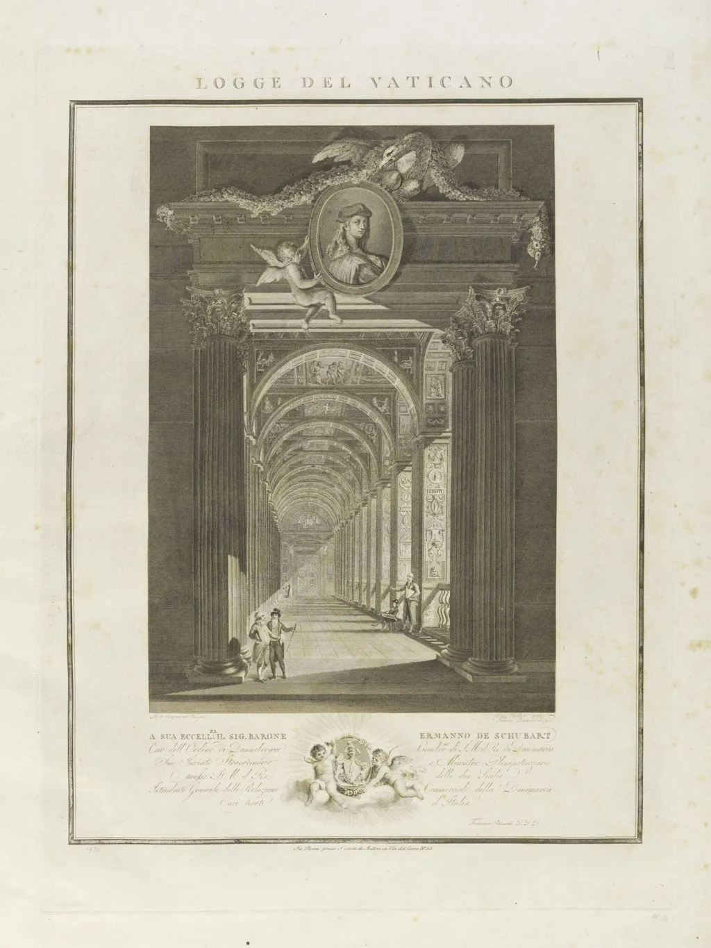 Logge del Vaticano, by Johann Balzar, 1750