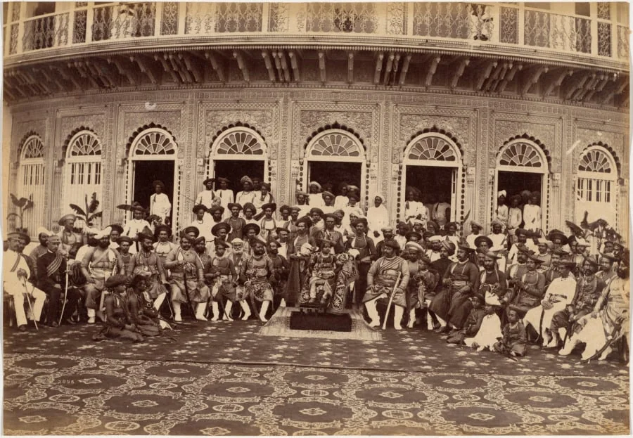 Maharaja Scindia, Nobles, and High Officials, Gwalior, detail