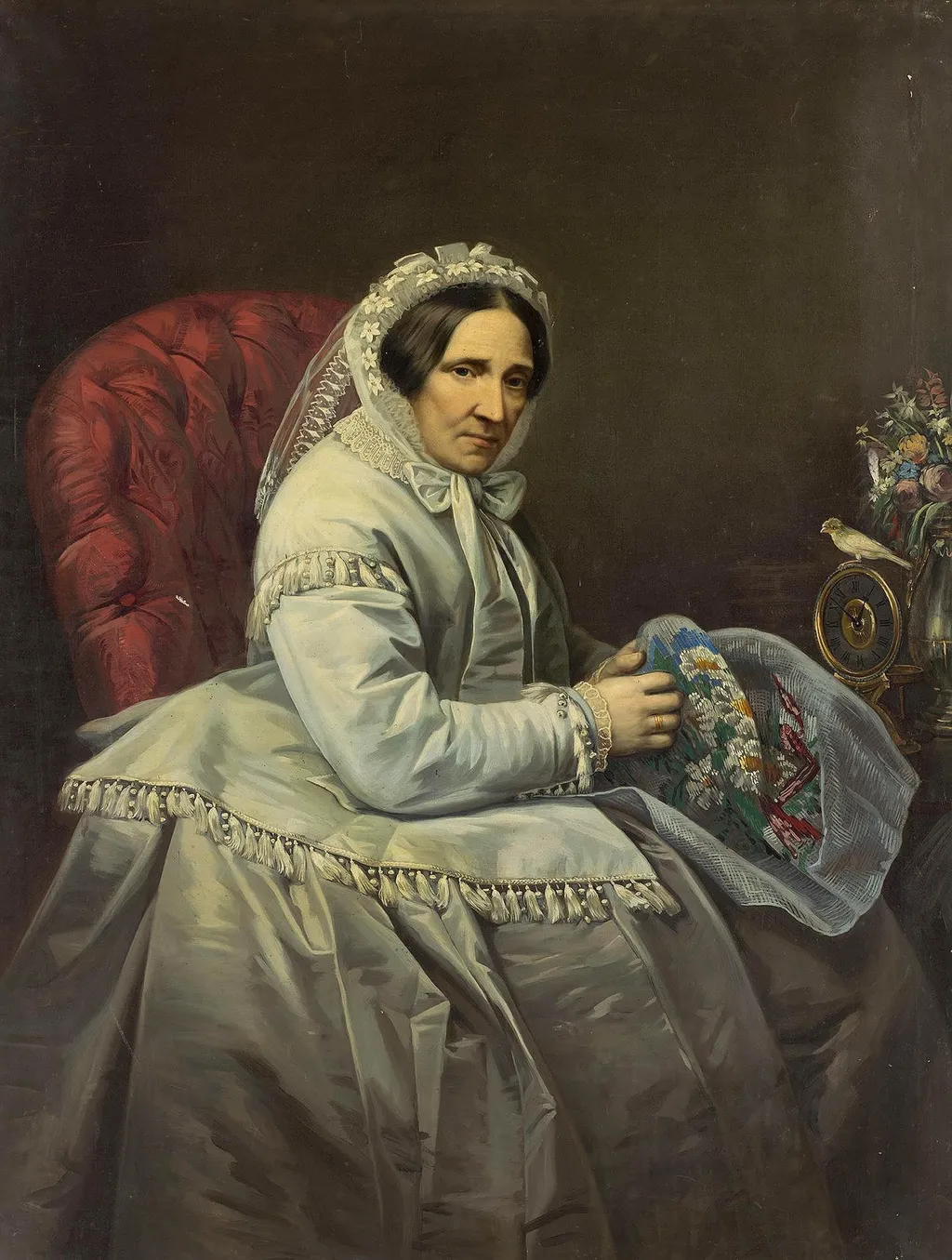 Portrait of Maria Adlerberg, by Ivan Tyurin, oil, 1871