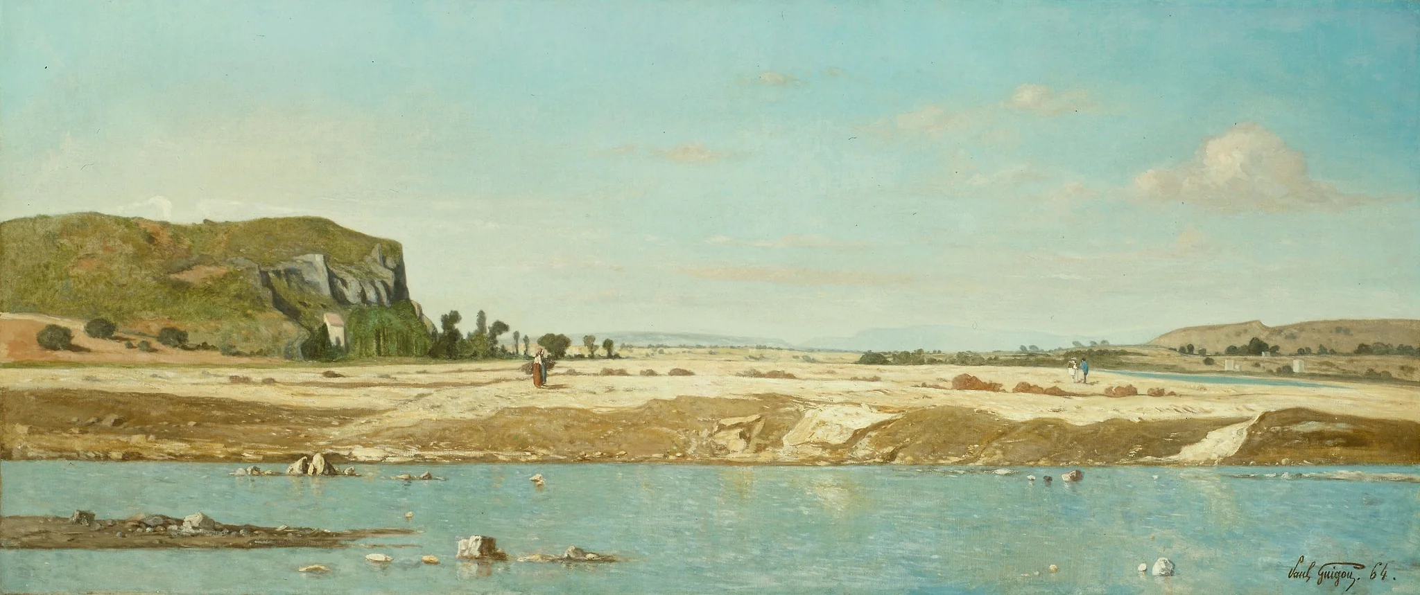 The Banks of the River Durance at Saint Paul, detail