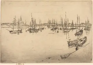 San Giorgio, by James McNeill Whistler, ink, 1880