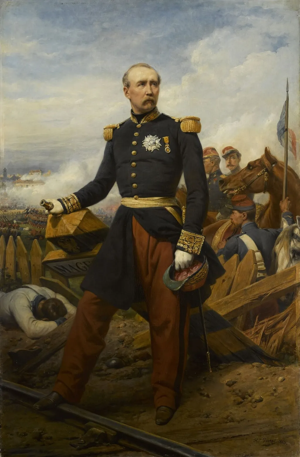 Portrait of Marshal MacMahon, by Horace Vernet, oil, 1860