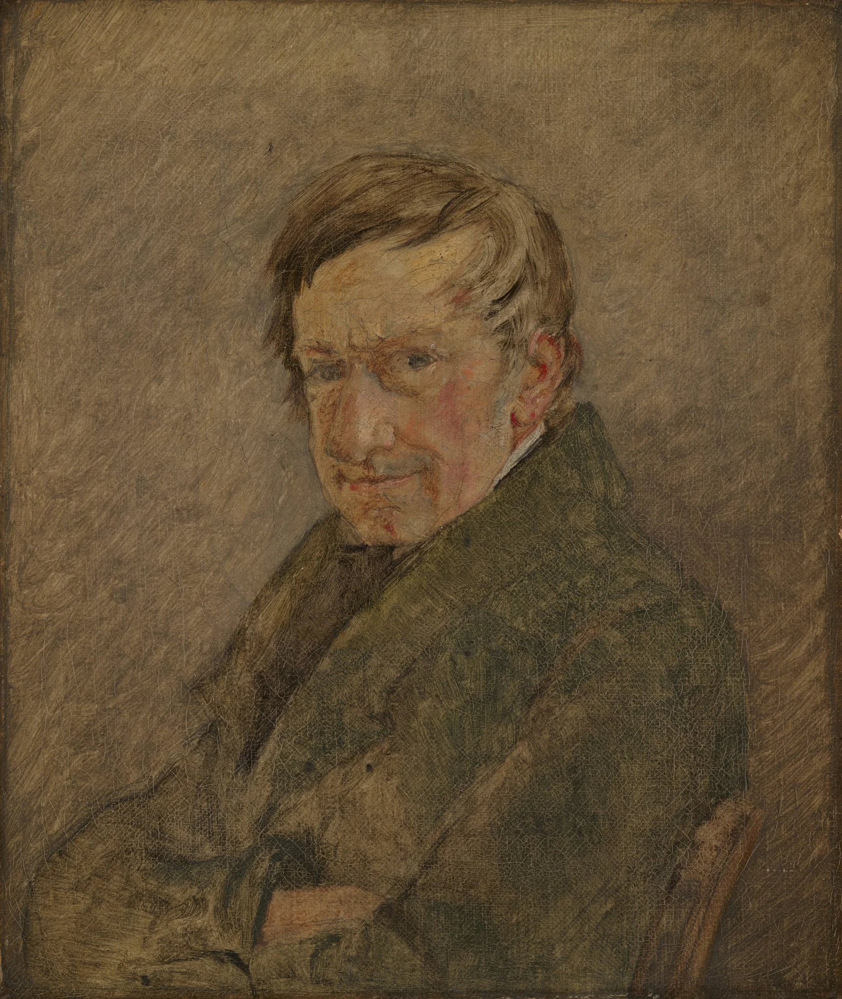 Portrait of the Animal Painter C.D. Gebauer, detail