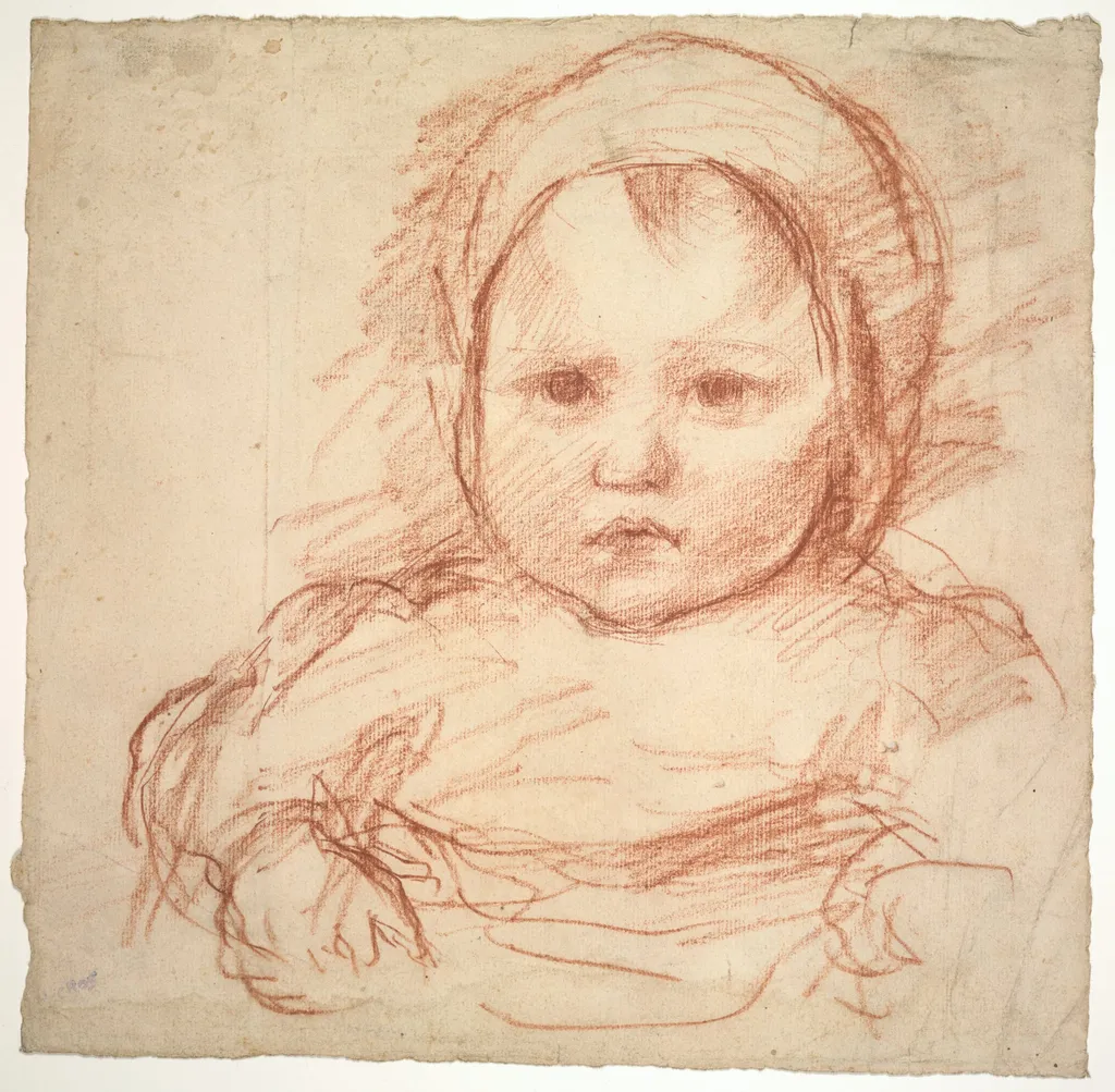 Portrait of an Infant, by Henri Cros, 1884