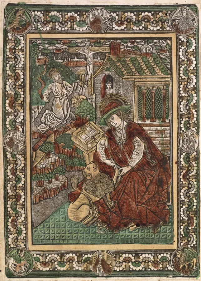 St. Jerome, detail