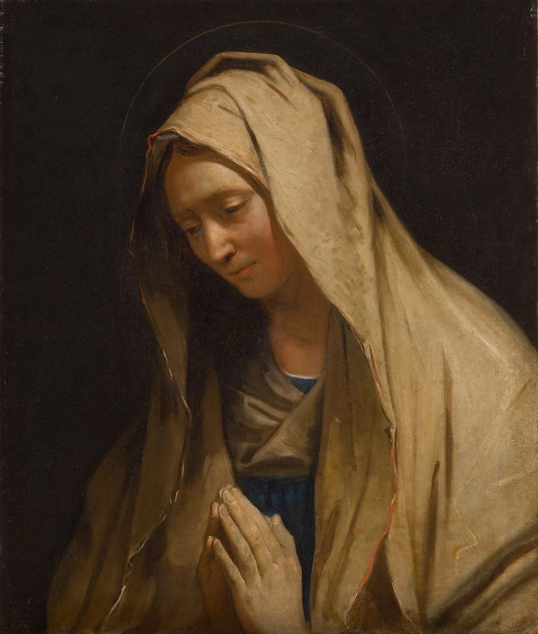 Betende Maria, detail
