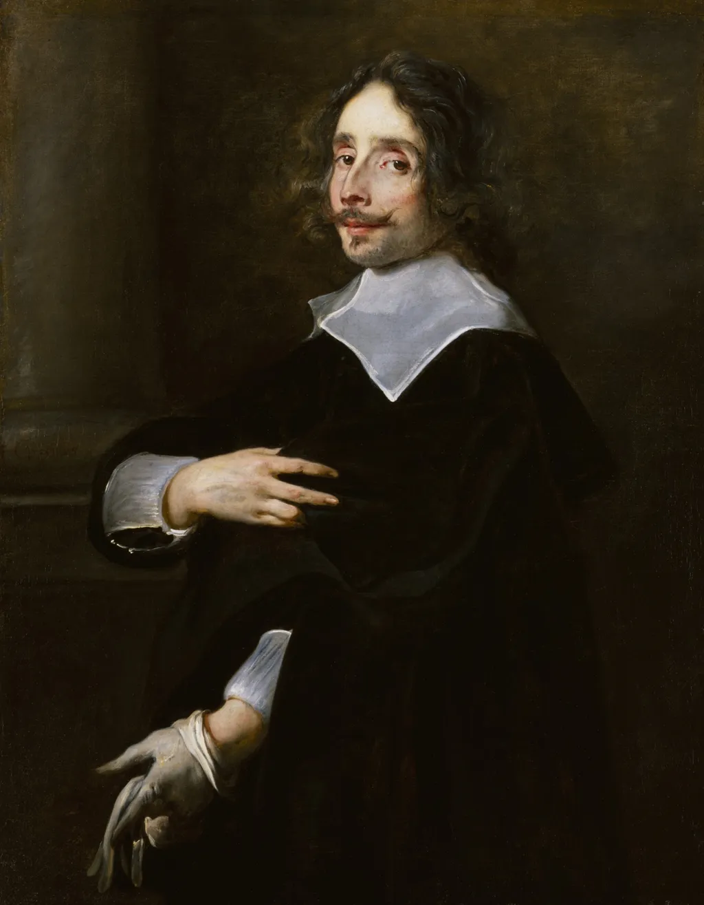 Young Man, by Jan Cossiers, oil, 1650