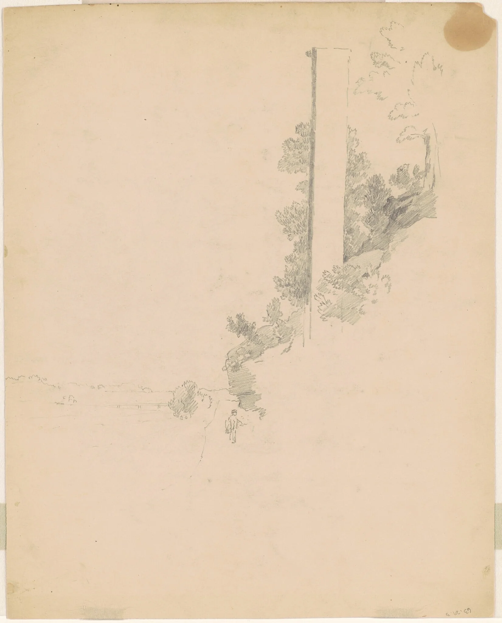 Landscape [verso], detail