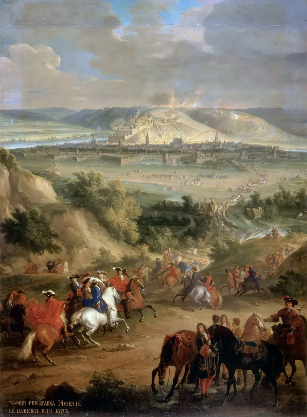 Siege of Namur, 30th June 1692, by Jean-Baptiste Martin, oil, 1697