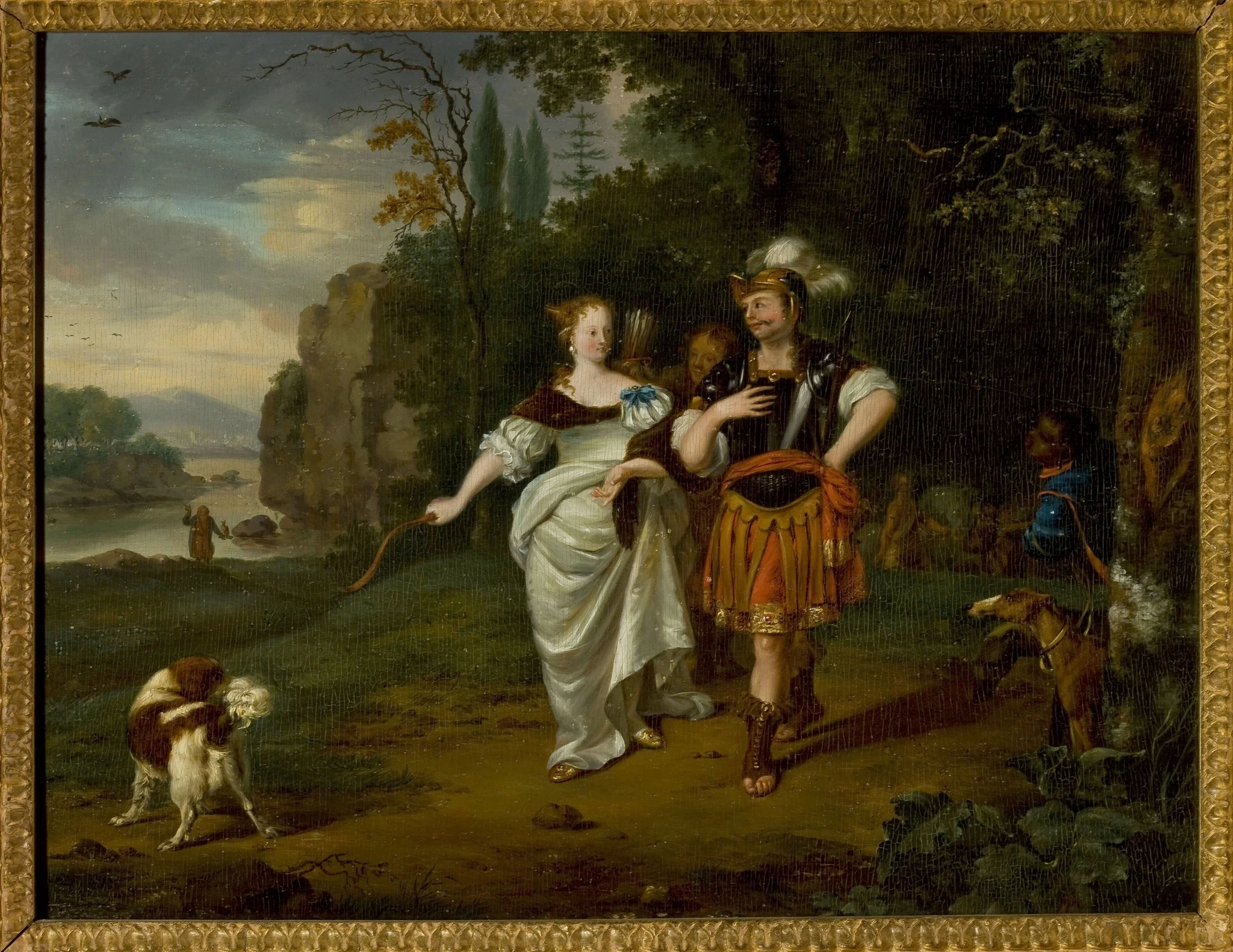 Dido and Aeneas hunting, detail