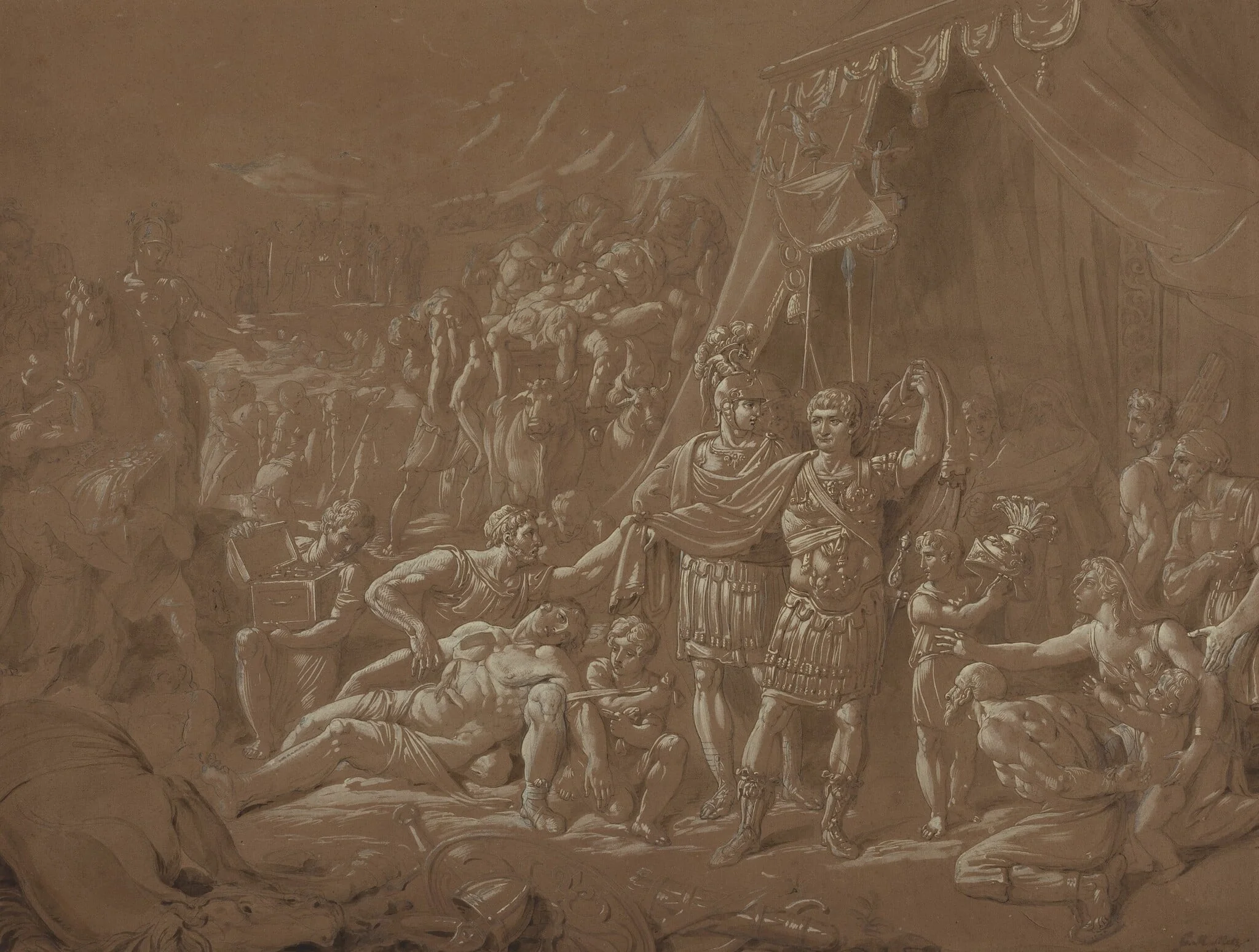 A Scene from the Life of Trajan, detail