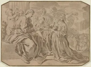 Mystic Marriage of St. Catherine, by Nicolas Poussin, 1639