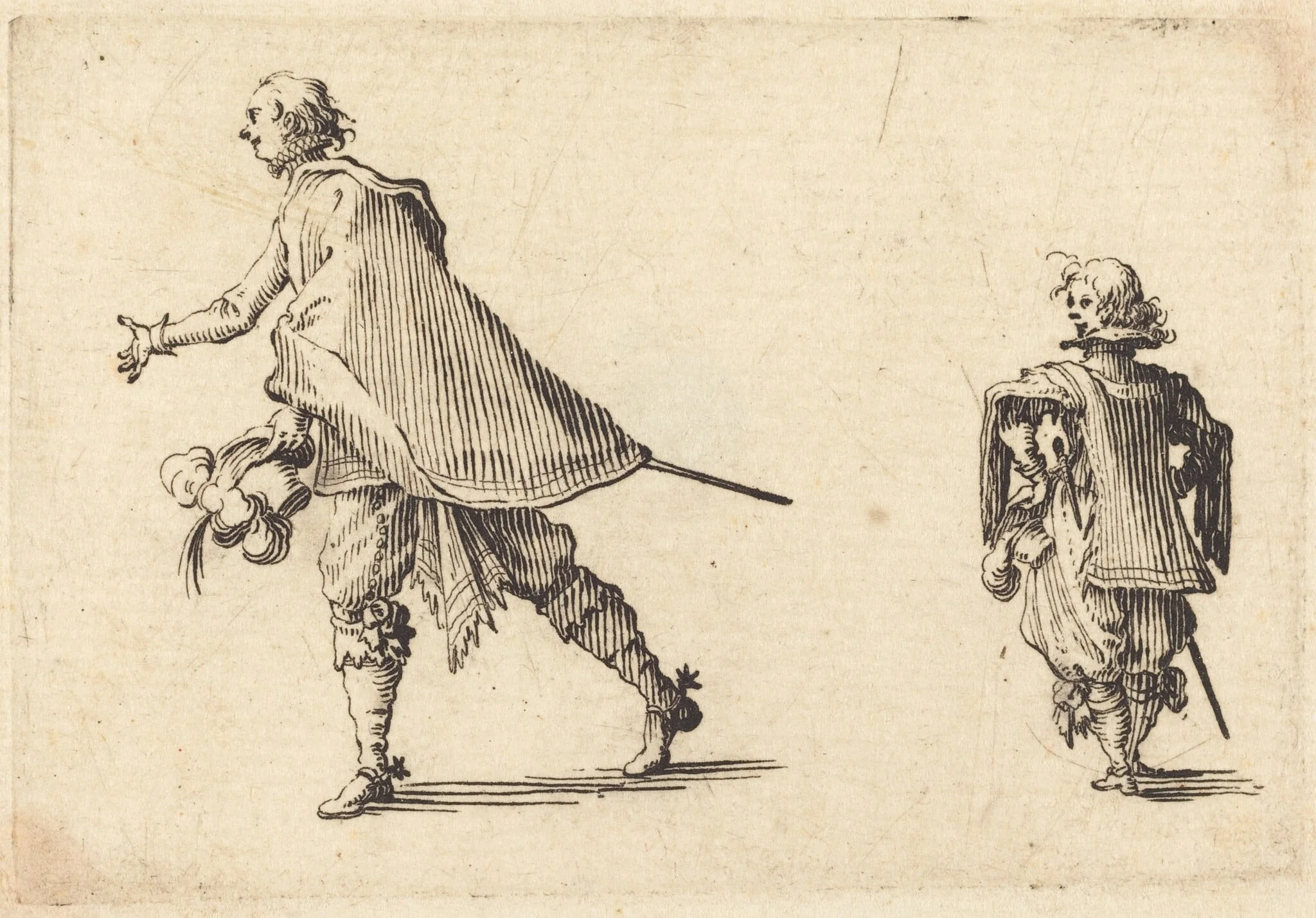 Gentleman and His Page, detail