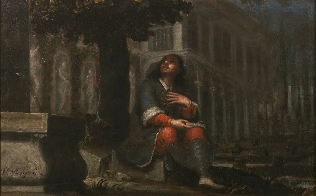 Conversion of Saint Augustin, by José García Hidalgo, oil, 1663