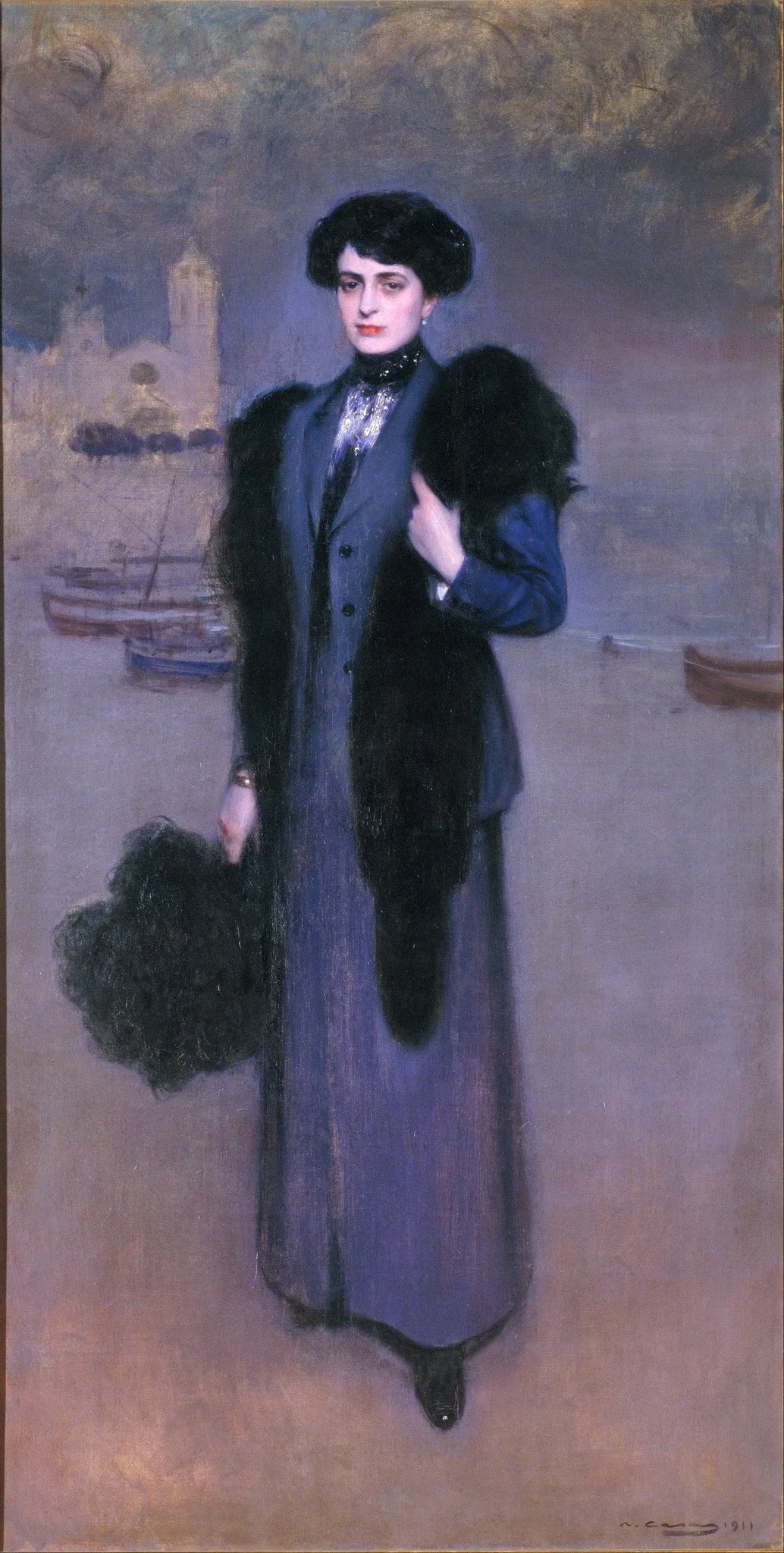 Portrait of Dolors Vidal, detail