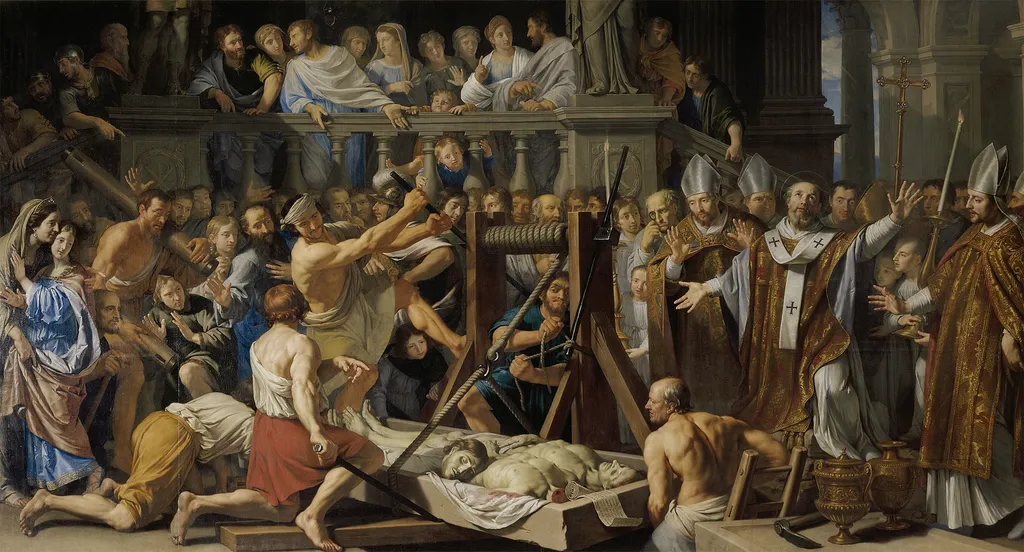 L'Invention des reliques de saint Gervais et saint Protais, by Philippe de Champaigne, unspecified, 1650
