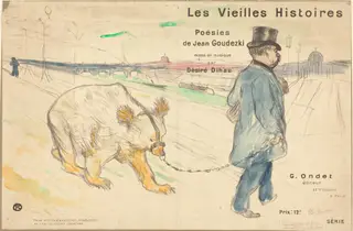 Les Vieilles Histoires (cover/frontispiece), by Henri de Toulouse-Lautrec, watercolor, 1893