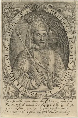 King Henry IV of England, by Renold Elstrack, ink, 1598