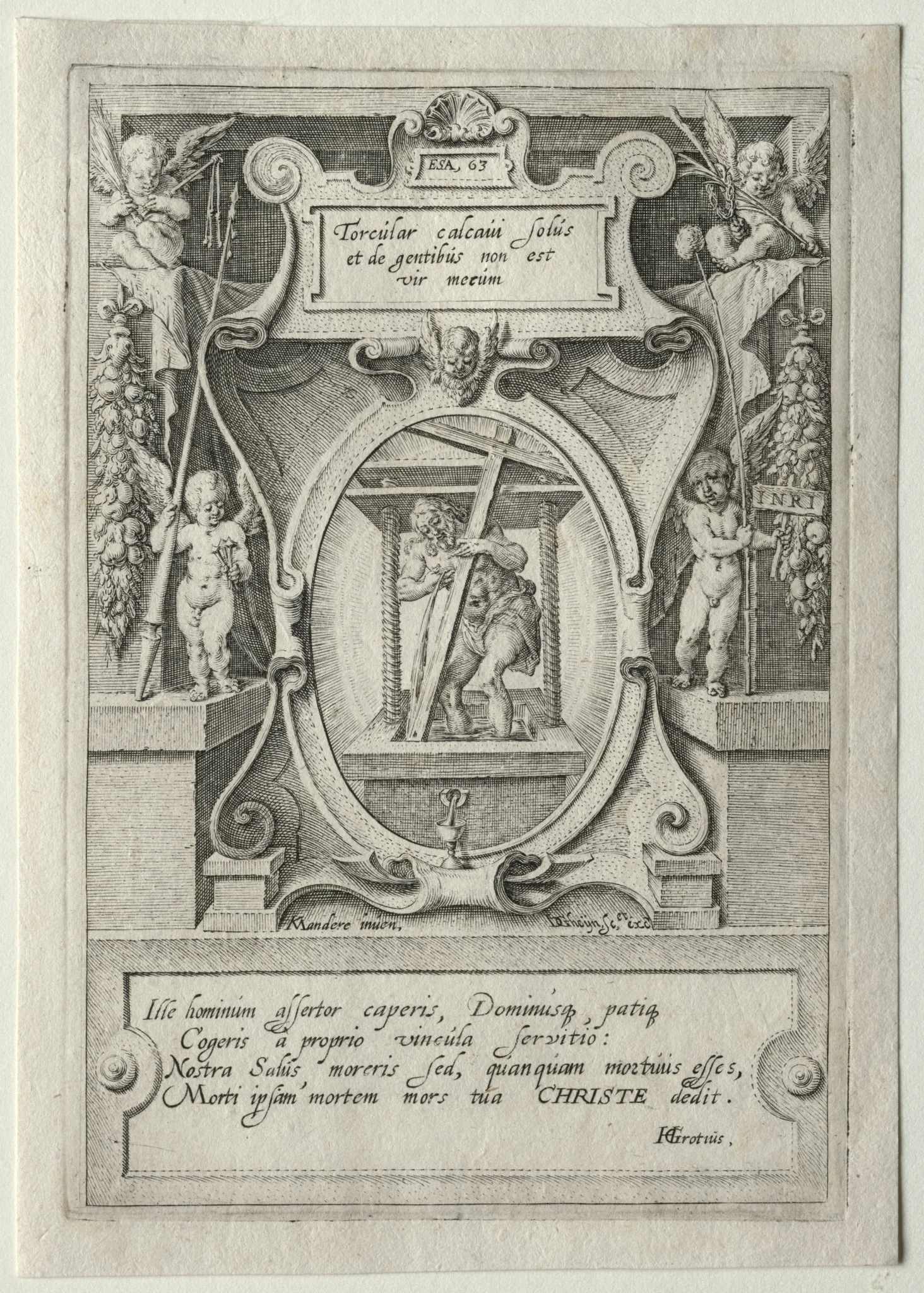Passion Set: Title Page, detail