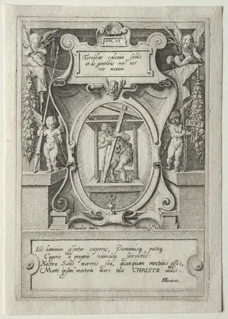 Passion Set:  Title Page, by Jacob de Gheyn II, 1597