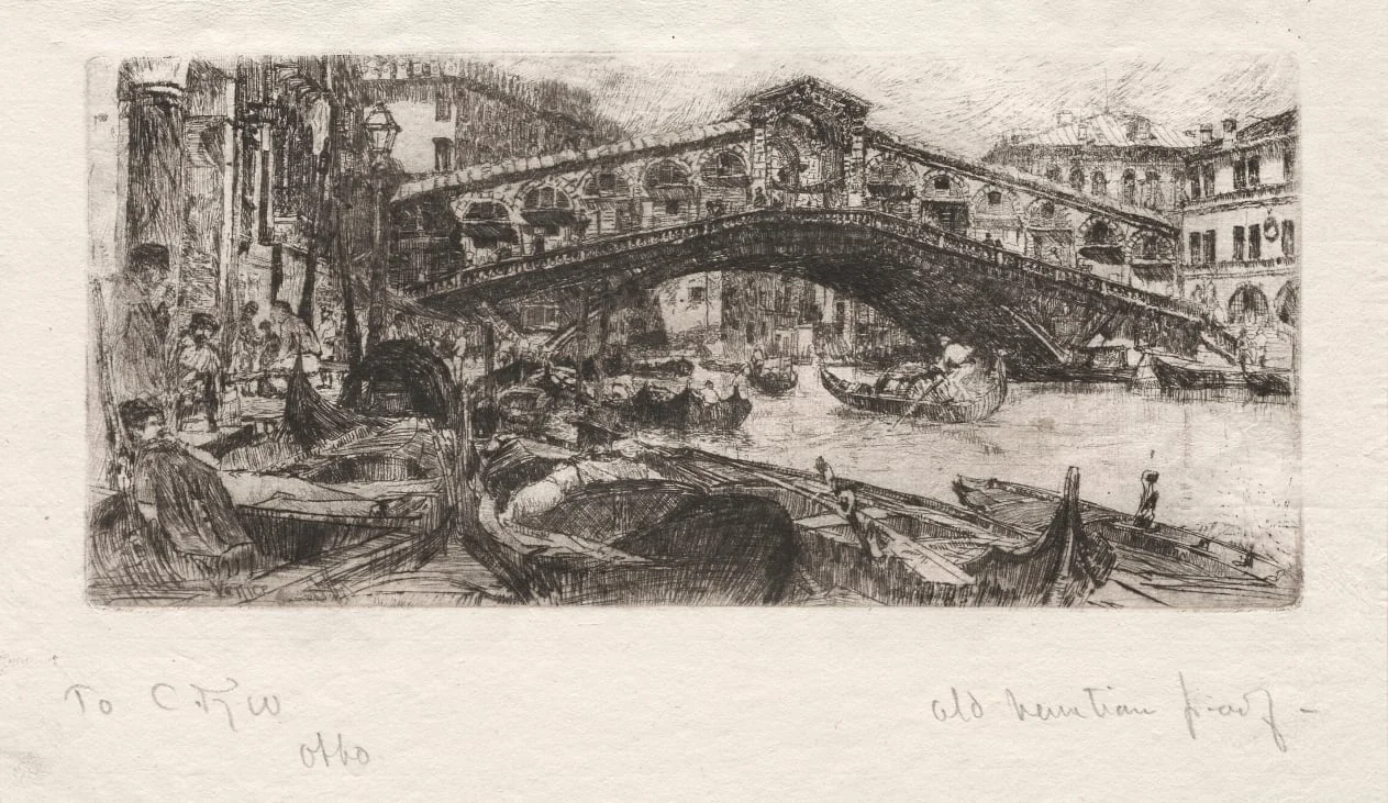 The Rialto, Venice, detail