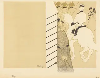 German Babylon (Babylone d'Allemagne), by Henri de Toulouse-Lautrec, ink, 1894