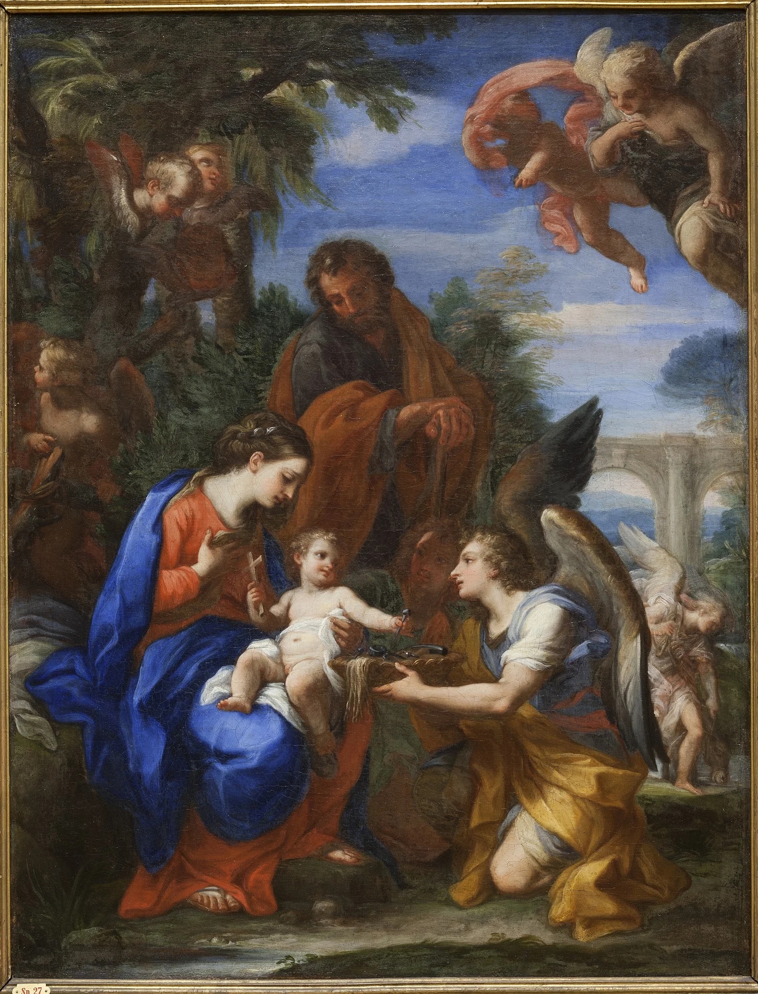The Rest on The Flight into Egypt, detail