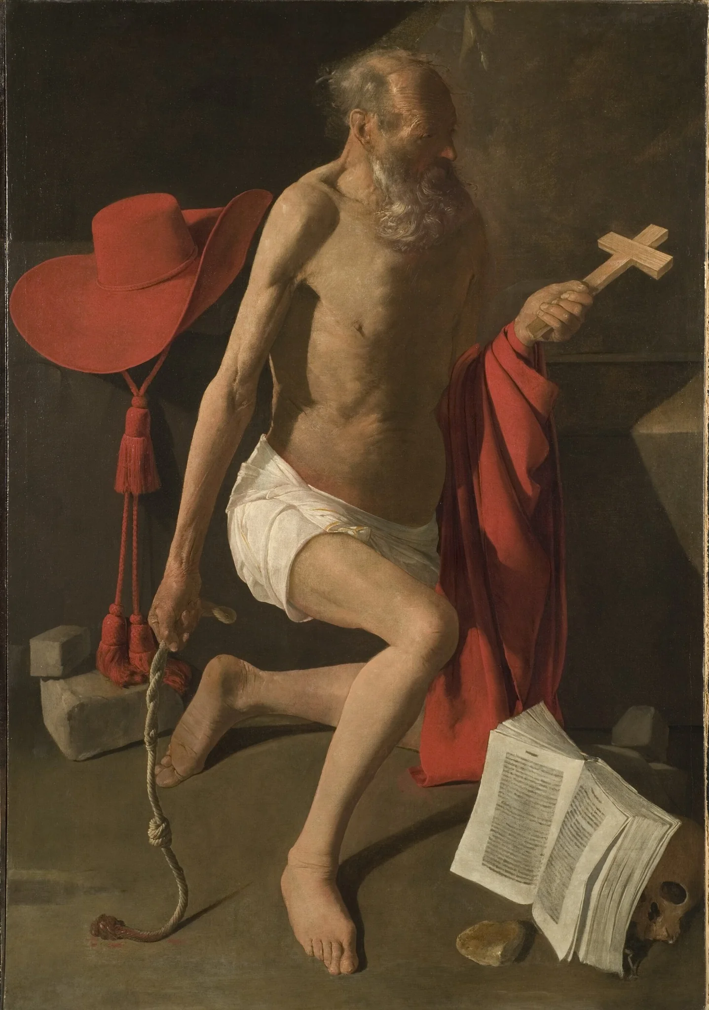 The Penitent St Jerome, detail