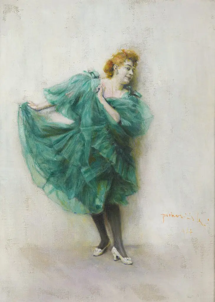 Dancer, by Władysław Podkowiński, oil