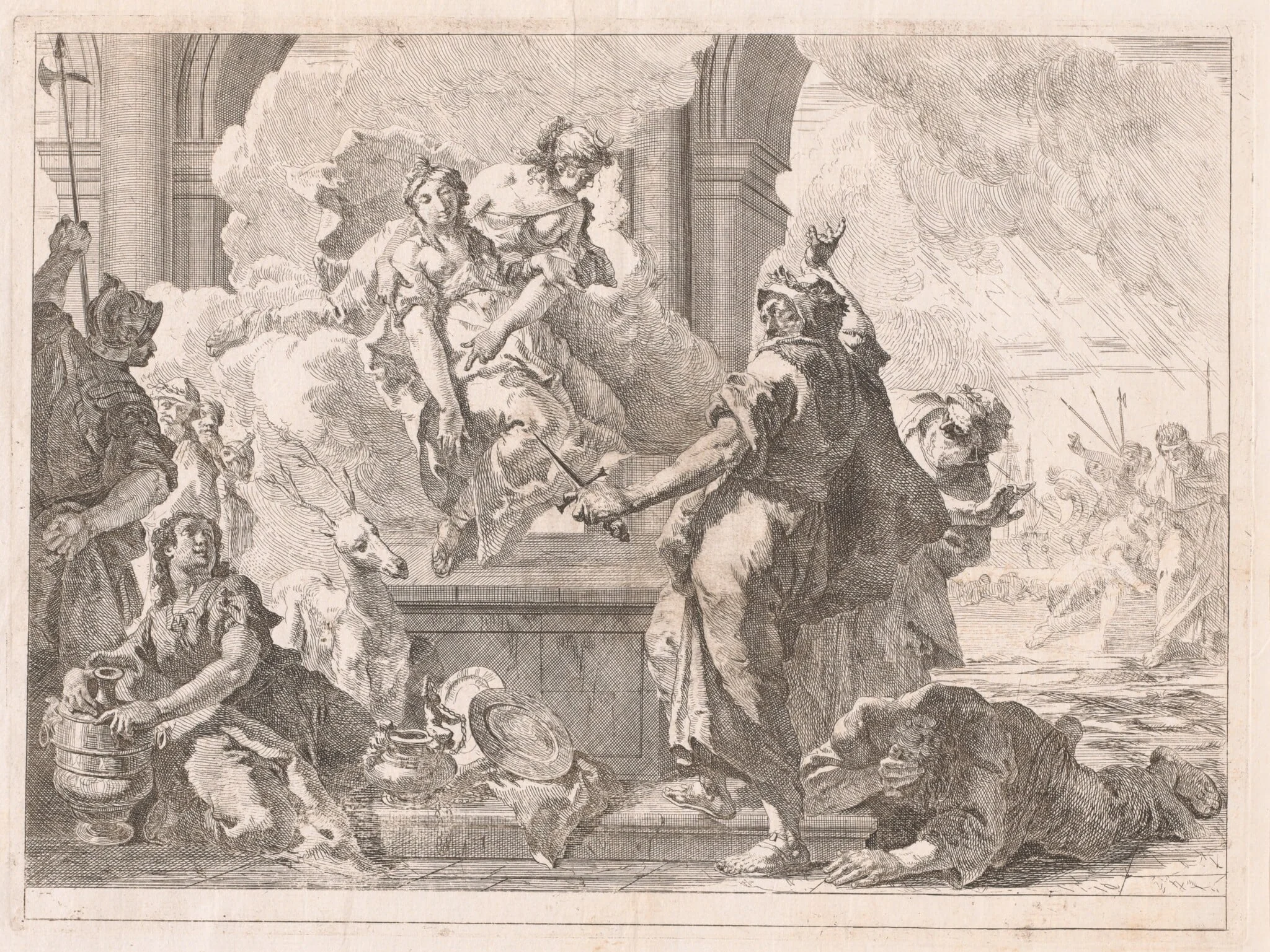 The Sacrifice of Iphigenia, detail